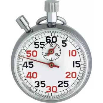 TFA Dostmann 38.1022 mechanische keukentimer zilver-wit