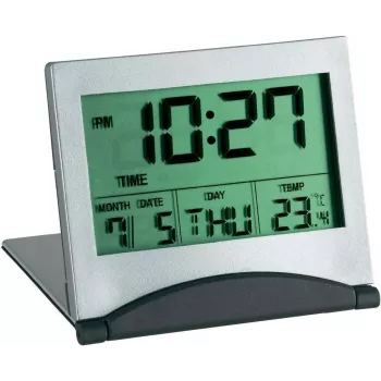 TFA Dostmann 98.1054 quartz-wekker zilver