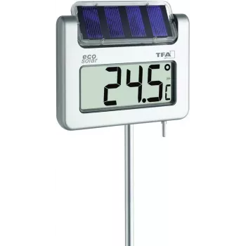 TFA Dostmann Avenue solaire tuinthermometer zilver 30.2026