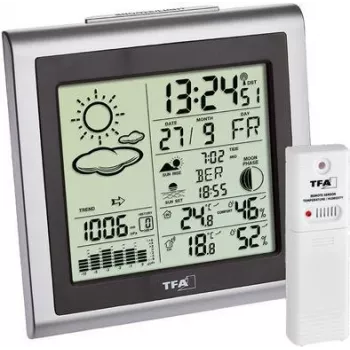 TFA Dostmann LARGO 35.1145.54 draadloos weerstation met 12-24 uur voorspelling