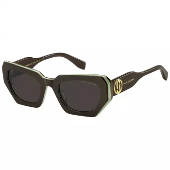 THE MARC JACOBS dames zonnebril MARC851/S - cat-eye acetaat montuur, grijze verloopglazen, 52 mm