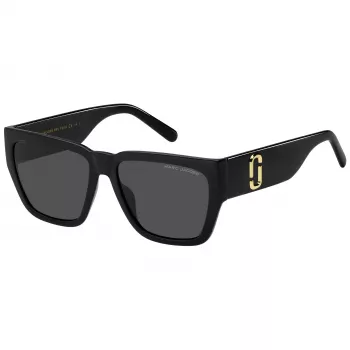 THE MARC JACOBS dames zonnebril MARC646S807 - vierkant acetaat montuur, grijs verloopglazen, UV400-bescherming, 57mm glasbreedte