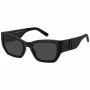 THE MARC JACOBS dameszonnebril MARC723S807 - zwart acetaat montuur, grijze polycarbonaatglazen, 53 mm