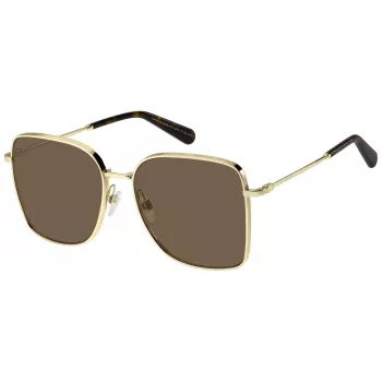THE MARC JACOBS dames zonnebril MARC829S01Q - vierkant acetaat montuur, grijze polycarbonaatglazen, 58 mm