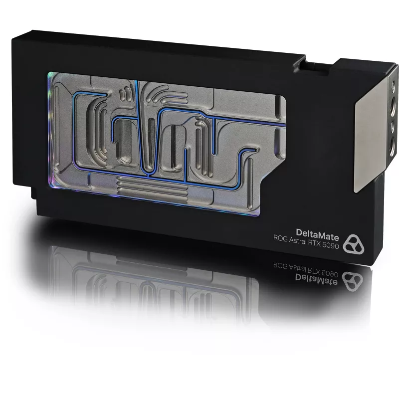 Thermal Grizzly DeltaMate GPU waterblok voor Astral RTX 5090, ARGB, met backplate - acryl, zwart
