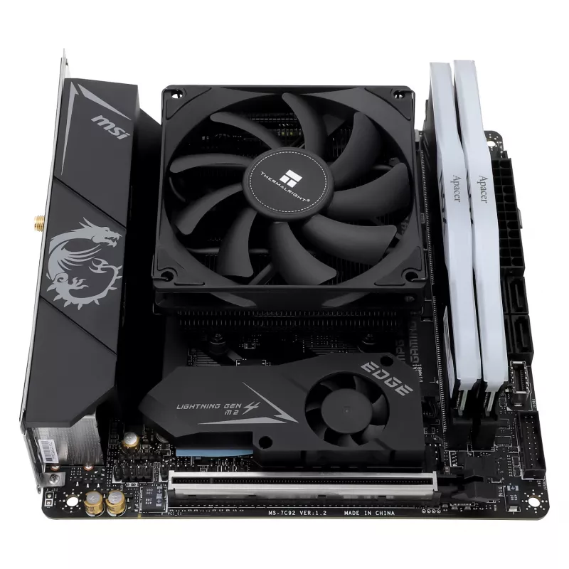 Thermalright AXP90-X36 Black ITX CPU-luchtkoeler, 92 mm, Intel LGA115x/1200/1700 en AMD AM4
