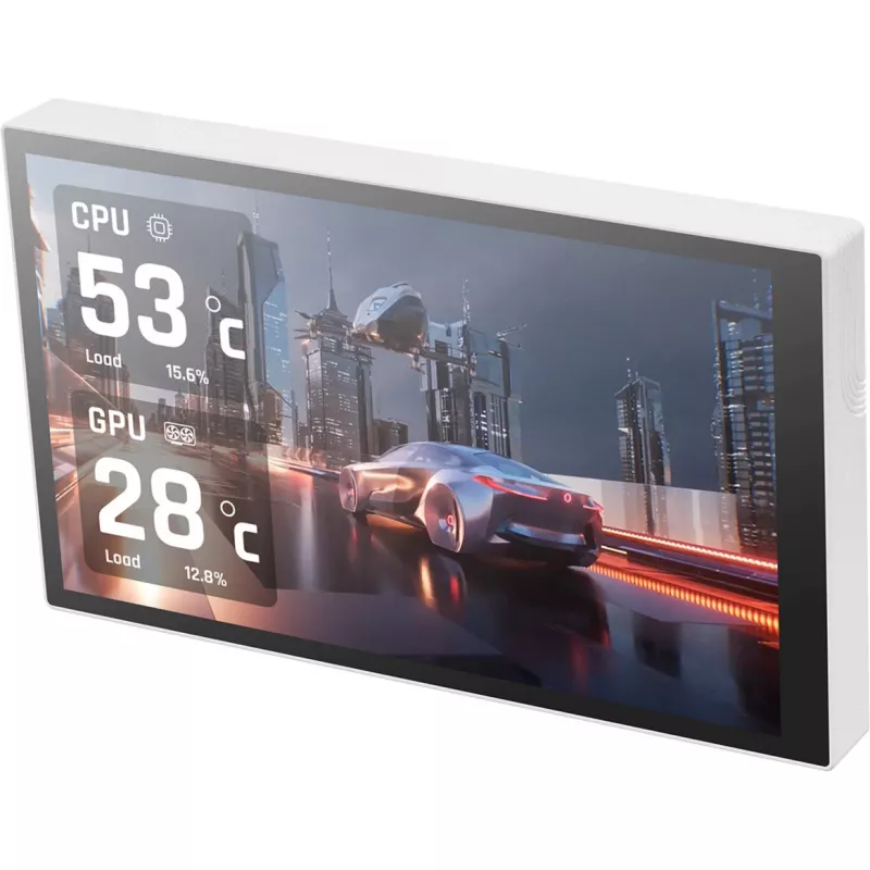 Thermaltake ST360 Ultra Snow 360 mm All-in-One-waterkoeling, 7 inch IPS LCD, wit