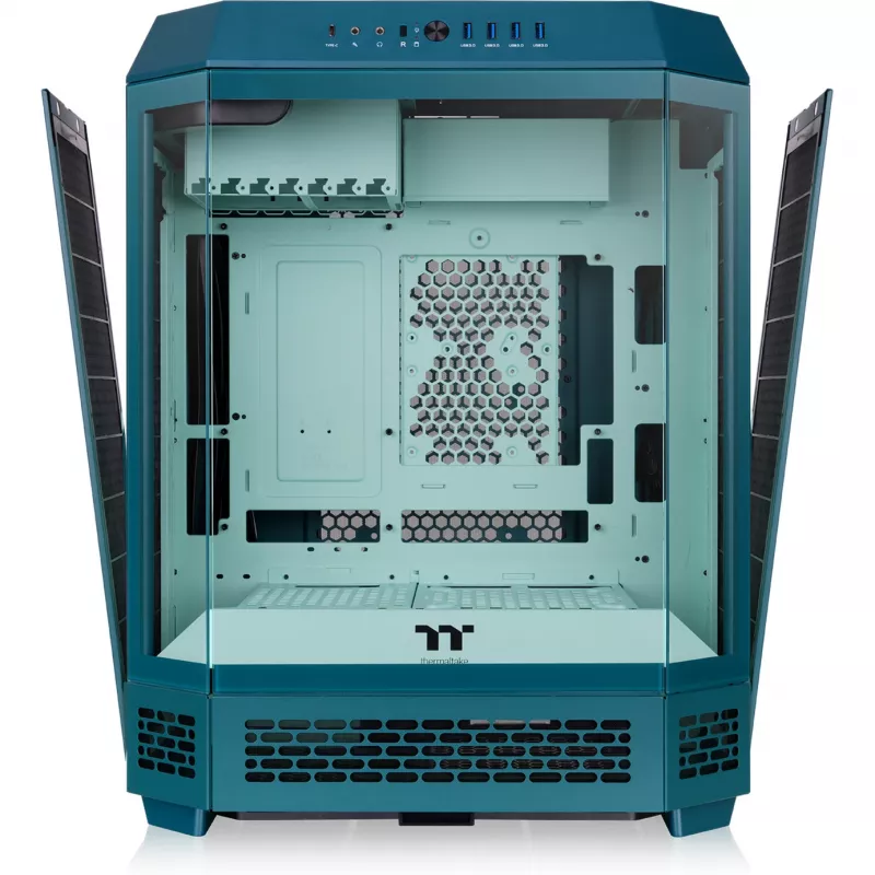 Thermaltake The Tower 600 Transformative Teal full tower behuizing, 3x gehard glas, E-ATX, USB-C