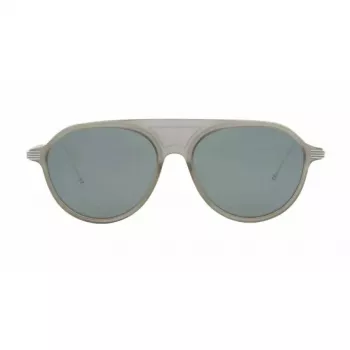 Thom Browne TB809BGRYSLV5 unisex zonnebril - grijs montuur, verzilverde spiegelglazen, 55/18/145 mm