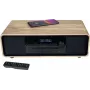 Thomson MIC300IBT 60W micro-hifi-systeem met Bluetooth, cd, FM-radio, USB, Qi-draadloos opladen - zwart/hout TH388657