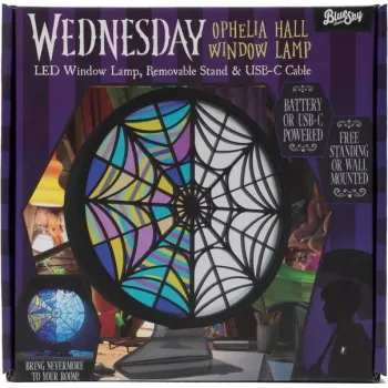 ThumbsUP! raamlamp - Wednesday - Ophelia Hall - LED-decoratief silhouetlicht - op batterijen - zwart