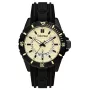 TIMBERLAND heren kwartshorloge Medford 46mm beige wijzerplaat zwarte siliconen band 15578JSB-14P