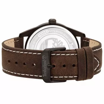 TIMBERLAND herenhorloge TBL16004JYU03 43mm blauwe wijzerplaat bruine leren band