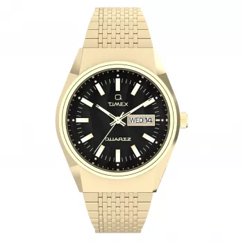 Timex Expedition North Field Post Solar 42mm herenhorloge - zwarte wijzerplaat, bruine leren band, solar quartz