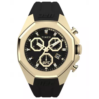 TIMEX Expedition North Field Post Solar herenhorloge TW2W69800 45mm zwarte wijzerplaat lederen band