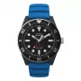 Timex Expedition North Field Post Solar herenhorloge TW2Y02500 - 43 mm zwarte wijzerplaat, groene stoffen band, saffierglas
