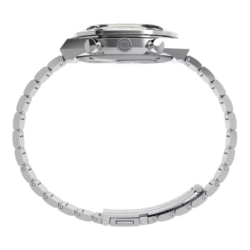 Timex Heren TW2V42600 40mm Quartz Horloge met groene wijzerplaat en bruine leren band