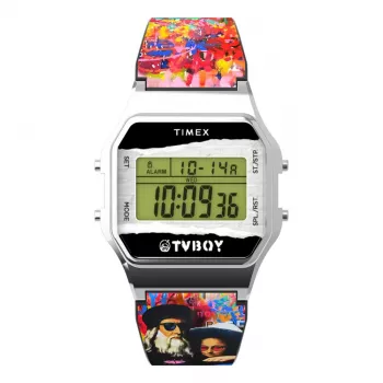 Timex unisex TW2Y46800 34mm zilver blauw RVS quartz horloge