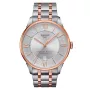 TISSOT T-Classic Chemin des Tourelles heren automatisch horloge 42mm RVS met roségoud PVD