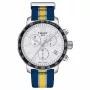 TISSOT T-Sport Chrono XL Classic herenhorloge 42mm bruine leren band zilverkleurige wijzerplaat T09541717372