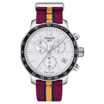 TISSOT T-Sport Quickster chronograaf herenhorloge 42mm zwarte wijzerplaat NATO-band T0954171707