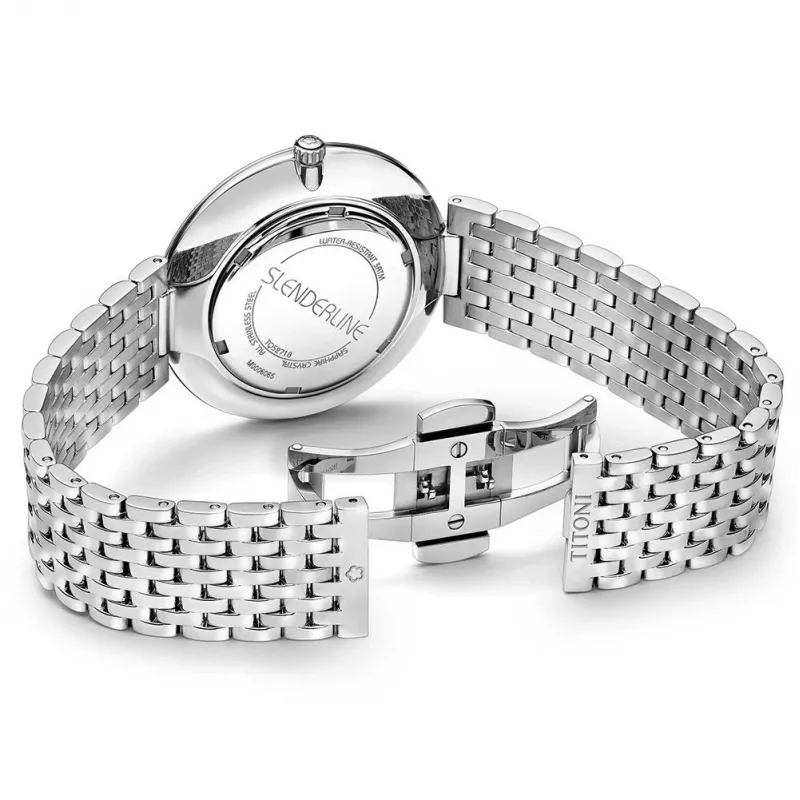 TITONI Airmaster herenhorloge TQ52718S-608 37mm edelstaal zilveren wijzerplaat