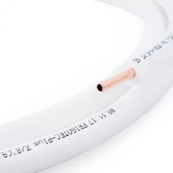 TIVENTO Flex 3/8 inch voorgeïsoleerde koperen buis 50 m rol - Cu-DHP met PE-schuimisolatie