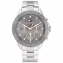 Tommy Hilfiger Damon heren quartz analoog horloge 40mm RVS blauwe wijzerplaat