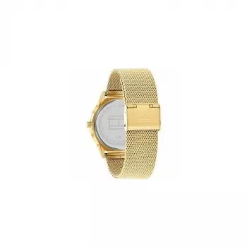 Tommy Hilfiger heren 1710469 analoog quartz horloge 40mm blauwe wijzerplaat bruine leren band