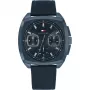 Tommy Hilfiger heren 1710558 analoog quartz horloge 40 mm blauwe wijzerplaat bruin leer