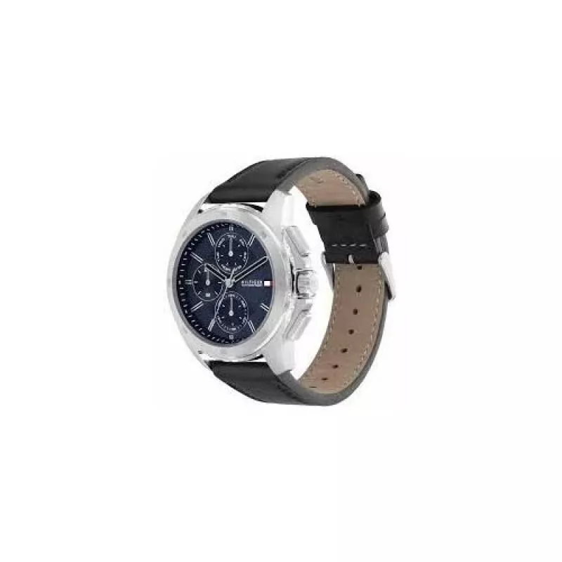 Tommy Hilfiger heren 1710619 analoog quartzhorloge 46mm blauwe wijzerplaat RVS