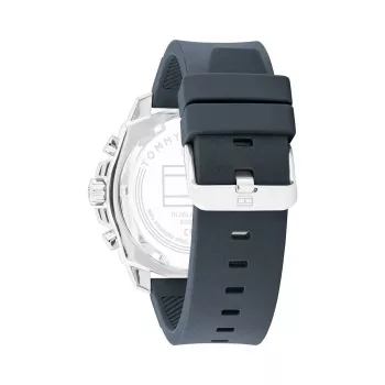Tommy Hilfiger heren 1710687 analoog quartz horloge 48 mm roestvrijstaal blauwe wijzerplaat