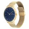 Tommy Hilfiger Heren 1791877 analoog quartz horloge 43mm RVS blauwe wijzerplaat