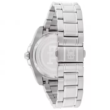 Tommy Hilfiger heren 1792131 analoog quartz horloge 42mm blauwe wijzerplaat bruin leer