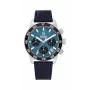 Tommy Hilfiger heren 1792187 analoog quartz horloge 41mm RVS blauwe wijzerplaat