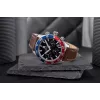 Tommy Hilfiger heren Damon quartz horloge 1792166 40mm blauwe wijzerplaat bruin leer