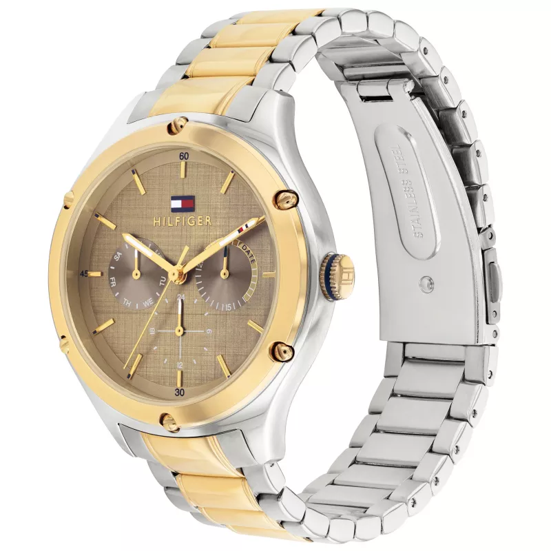 Tommy Hilfiger Heren Decker Quartzhorloge 1782658 40mm Blauwe wijzerplaat RVS