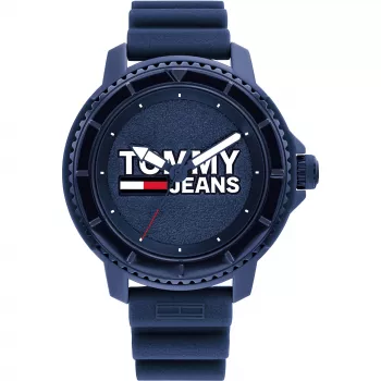 Tommy Hilfiger heren Decker quartz horloge 1792000 46 mm blauwe wijzerplaat bruin leer