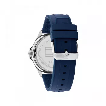 Tommy Hilfiger Heren Decker quartz horloge 1792009 43mm blauwe wijzerplaat RVS