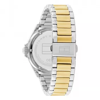 Tommy Hilfiger Heren Decker quartz horloge 1792013 43mm blauwe wijzerplaat bruin leer