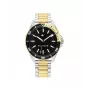 Tommy Hilfiger Heren Decker quartz horloge 1792013 43mm blauwe wijzerplaat bruin leer