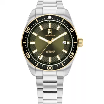 Tommy Hilfiger heren Decker quartz horloge 1792155 40mm blauwe wijzerplaat RVS