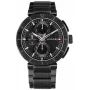 Tommy Hilfiger heren Decker quartzhorloge 44mm edelstaal blauwe wijzerplaat bruin leer