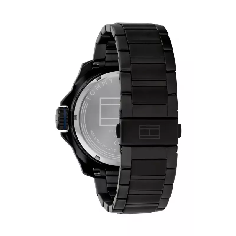 Tommy Hilfiger heren quartz analoog horloge 1792139 49mm blauw siliconen
