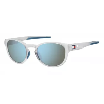 Tommy Hilfiger heren TH-1912-S-2M4 rechthoekige zonnebril - zwart montuur smoke grey glas 54mm