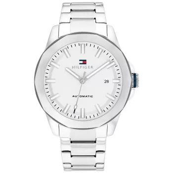 Tommy Hilfiger herenhorloge 1710695 42mm blauwe wijzerplaat roestvrijstalen mesh