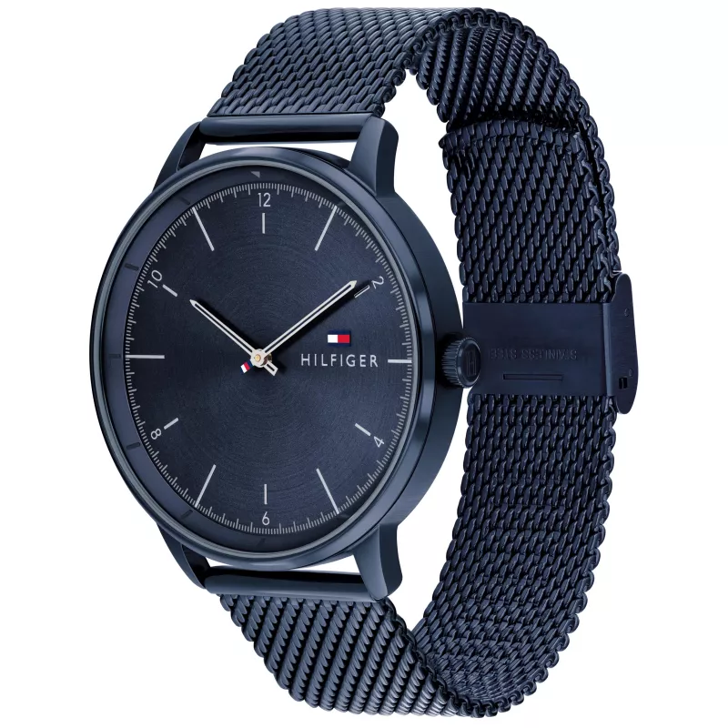 Tommy Hilfiger Herenhorloge 1791841 43mm RVS Blauwe wijzerplaat