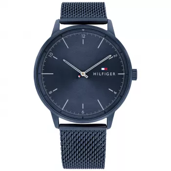 Tommy Hilfiger Herenhorloge 1791841 43mm RVS Blauwe wijzerplaat