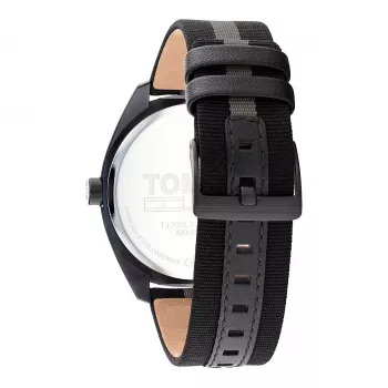 Tommy Hilfiger herenhorloge 1792039 45 mm blauwe wijzerplaat bruin leer