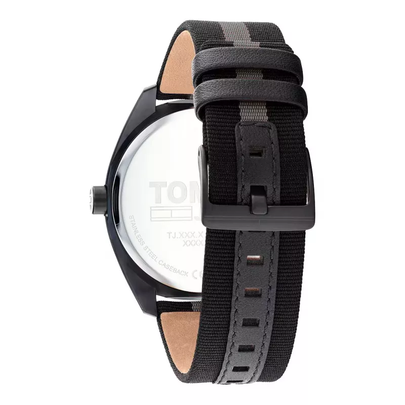 Tommy Hilfiger herenhorloge 1792039 45 mm blauwe wijzerplaat bruin leer
